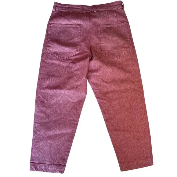 Baykan Denim Mauve Design Sample Jeans Cropped Fit - Picture 6 of 16